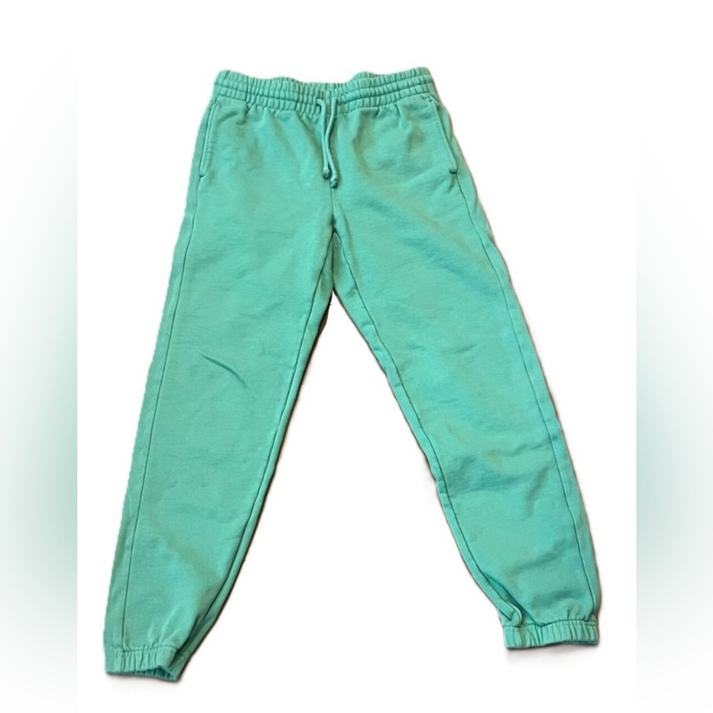 Aritzia TNA Extra Fleece Boyfriend Joggers Sweatpants Green Size Small